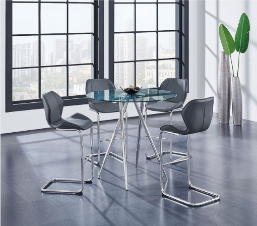 D1503 Bar Table + D1446 Bar Stool - GREY