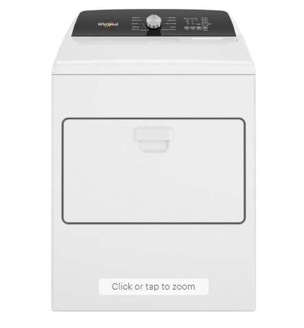 7CU. FT. White Top Load Whirlpool  Machine Dryer
