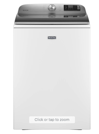 Maytag - 5.3 Cu. Ft. High Efficiency Smart Top Load Washer with Extra Power Button - White
