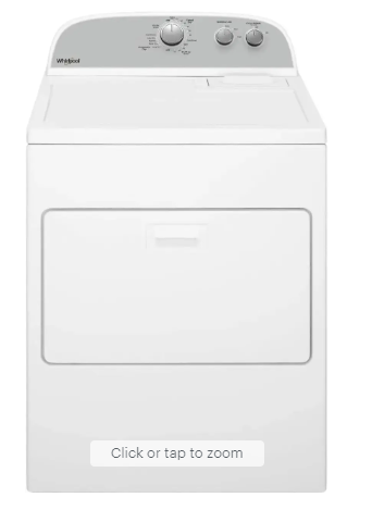 Whirlpool - 7 Cu. Ft. Electric Dryer with Auto Dry Drying System - White