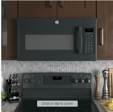 GE - 1.9 Cu. Ft. Over-the-Range Microwave with Sensor Cooking - Black