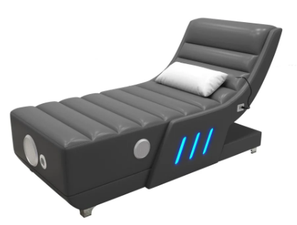 Chaise with Bluetooth Speaker, Subwoofer Multi Color Led Light, USB Charger