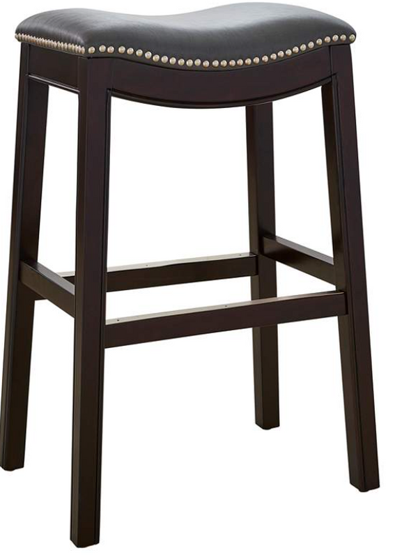 Julian 30" Red Faux Leather Bar Stool