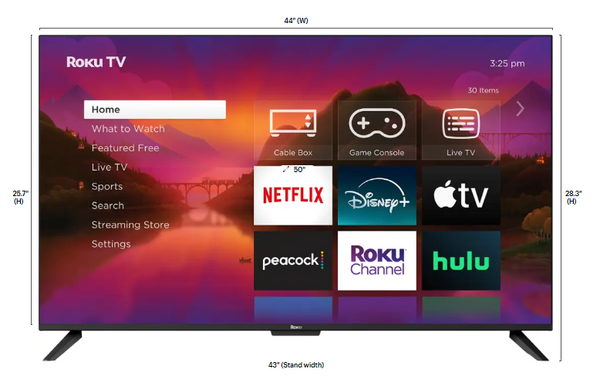 TCL 50" Class 4 Serie 4k UHD HDR Smart Roku TV