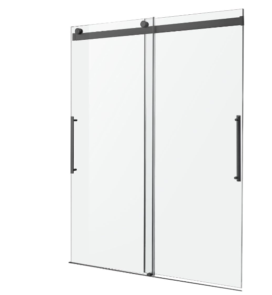 Box 1/2 glass only bypass shower door 60 x 76