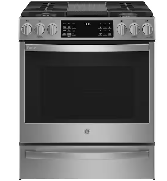 GE PROFILE 30 IN 5 BURNER GAS RANGE