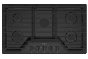 WHIRLPOOL 30" BUILT-IN GAS COOKTOP WITH SPEEDHEAT BURNER-BLACK