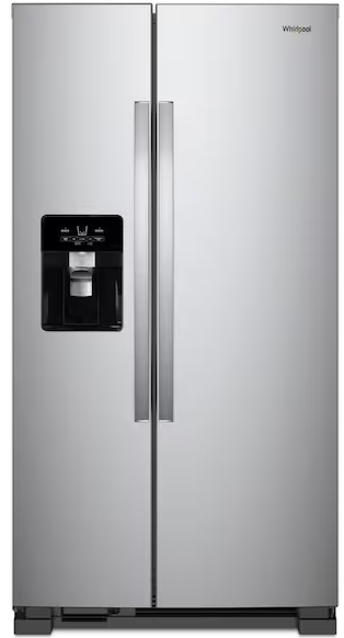 WHIRLPOOL 24.6 cu. ft. Side by Side Refrigerator in Fingerprint Resistant Stainless Finish