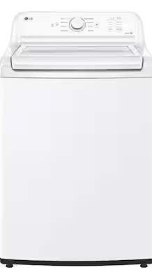 LG 4.1 cu. ft. Top Load Washer in White with 4-way Agitator, NeveRust Drum, SlamProof Glass Lid, and True Balance