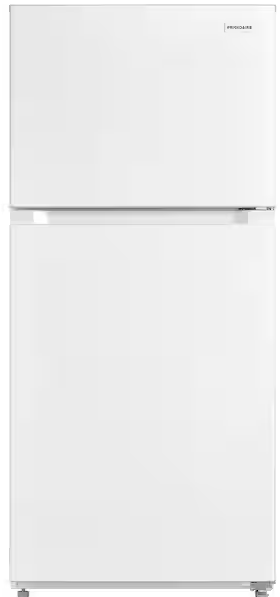 29.7 in. 19 cu. ft. Standard Depth Garage Ready Top Freezer Refrigerator in White w/ Humidity-Controlled Crisper Drawers