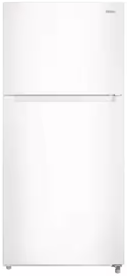 18.1 cu. ft. Top Freezer Refrigerator with Adjustable Glass Shelving in White, Garage Ready