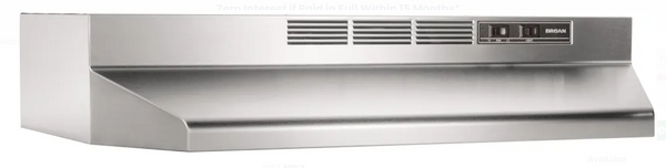 30" stainless steel ductless Hood