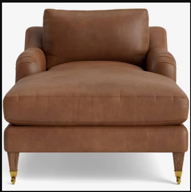 Lucille English Roll Arm Chaise Lounge